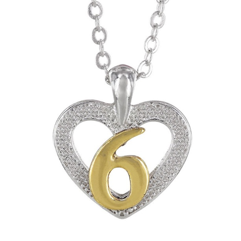 ✨6th Birthday Heart Pendant Necklace✨